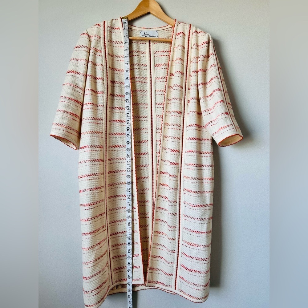 Lourdes Chávez dress and tunic size 12 beige color with orange stripes - Picture 16 of 16